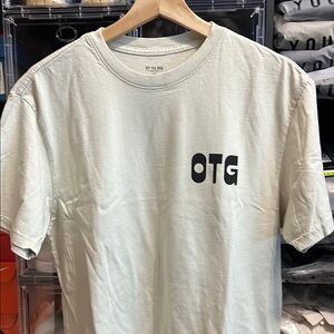 Tan Short Sleeve Crew Neck Tee